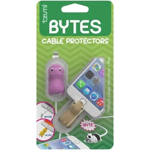 Tzumi Bytes Silicone Universally-Fitting Cable Protector 2-Pack: Pig and Llama - Picture 1 of 1