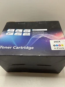 4 Pack CF500A 202A Toner For HP Color LaserJet Pro M254dw M281cdw M281fdw 202X - Picture 1 of 9