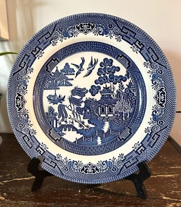 Vintage Churchill Blue Willow 10" Essteller Made in England - Bild 1 von 4