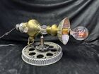 Steampunk Raygun Table Top Lamp Handmade Repurposed Metal One of a Kind Light