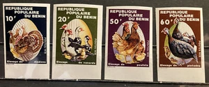 Benin,birds, S.C.#412-15, S.C.V.$5.45 "Imperforated" MNH Complete set of 4 - Picture 1 of 1