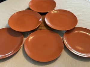 IKEA 15199 Fargrik Burnt Orange Plates 8.5” Set Of 6 - Picture 1 of 19