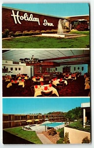 Postcard Holiday Inn Commerce Georgia PM 1972 Multiview Restaurant Pool - Picture 1 of 2