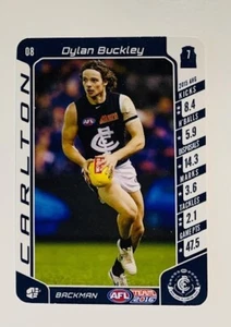 AFL CARLTON BLUES - Dylan Buckley - 2016 Teamcoach Card - Picture 1 of 2