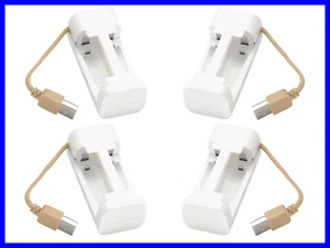 4 Universal Multi Purpose USB Chargers for AA and AAA Rechargeable Batteries - Picture 1 of 4