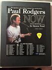 Paul Rodgers Signed Magazine Page (Original)+ Guitar Pick