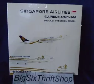 Gemini Jets Singapore Airlines Airbus A340-300 Diecast Model 1:400 Scale  - Picture 1 of 3