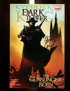 DARK TOWER 1 (9.8) STEPHEN KING AUTO/ PETER DAVID W/COA MARVEL (s000) - Picture 1 of 2