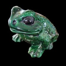 Vintage Ceramic Green Toad Atlantic Mold Decorative Accent
