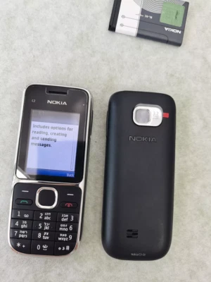 Nokia C2-01 Mobile Phone | Quad Band | Bluetooth | Micro-USB VGA Camera Unlocked - Image 1 of 4