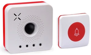 All-in-One Bewegungssensor Alarm Eingang Klingelton Wireless Caregiver Pager System - Bild 1 von 10