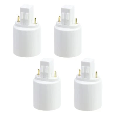 4 Pcs Light Socket Adapter Gx23 To E27 Converters Lamp Holder 2 Pin Bulb Base Ad - Image 1 of 4