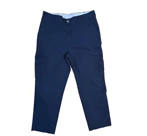 Pantalone Dickies Relaxed Fit gamba dritta piatto davanti flessibile taglia 36 x 34 blu scuro - Foto 1 di 24