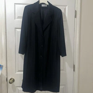 FORECASTER OF BOSTON Damen 14 100 % WOLLE TRENCHCOAT LANGER Mantel Made in USA - Bild 1 von 11