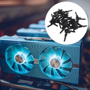 20 PCS Radiator Fan Glue Nail Computer Case Screws Silicone Cooler Mounting Pin - Afbeelding 1 van 6