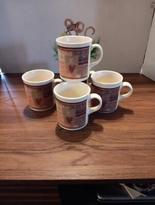 Pfaltzgraff Holiday Spice Lot of 5 Mugs 4" Tall 3 1/2" Diam ~FREE SHIP ~ - Picture 1 of 4