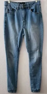 Pantalones de mezclilla para hombre 21 31 informales azul claro - Imagen 1 de 8