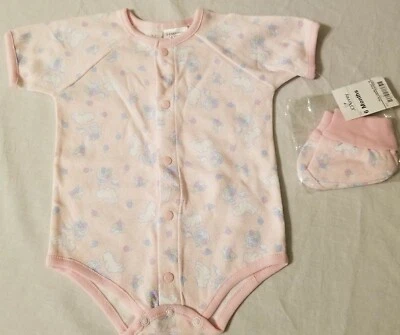 Nuevo con etiquetas Body Bright Future Girls Pink Bunny S/S Zapatillas Talla 3-6 Meses De Colección Foto 1 de 4