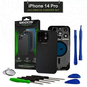 Backcover do iPhone 14 Pro czarna obudowa tył szkło ramka obudowa SEITOS - Zdjęcie 1 z 2