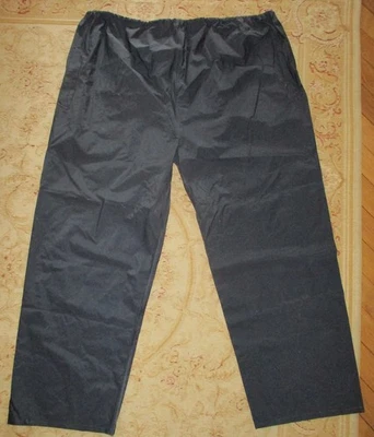 Blue Elastic Waist Ankle Poppers Waterproof Over Trousers 3XL - Image 1 of 4