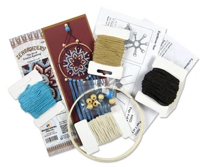 Design Works/Zenbroidery Makramee Wandbehang Kit 6"X16" - Earthtone Star - DW4522 - Bild 1 von 3