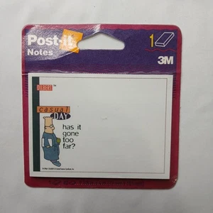 3M 1996 Dilbert Post-it Notes "Casual Day Has It Gone Too Far?" Factory Sealed - Bild 1 von 2