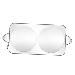 Car Windshield Sun Shade - Reflective Polyester Blocks Heat X-Large (69"X 35") - Picture 1 of 8