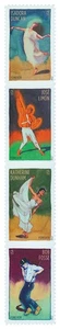 2012 COREOGRAFI INNOVATIVI Striscia 4 francobolli #4698-4701 ballerini, danza, danza - Foto 1 di 5