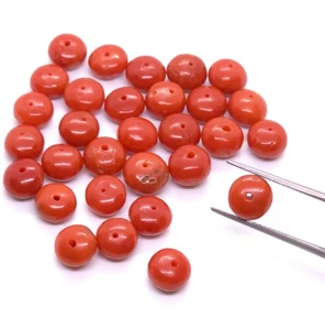 Natural Red Coral Beads Loose Genuine Undyed Beads for Jewelry Making DIY - Picture 1 of 6