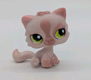 Littlest Pet Shop Shimmer Pink Persian Kitty #1083 Green Eyes - Picture 1 of 12