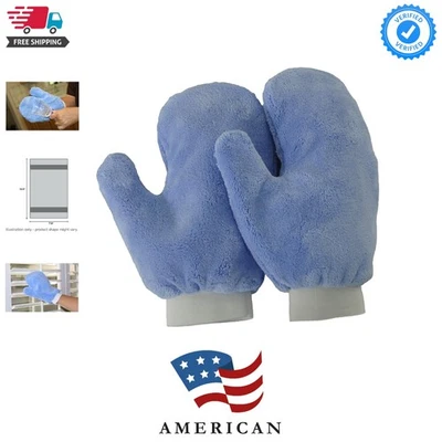 Guantes de limpieza de microfibra de doble propósito - sin arañazos y lavables a máquina, paquete de 2 Foto 1 de 4