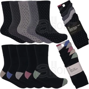 5 pares de calcetines multipack ex M S algodón ricos damas niñas mujeres tobillo nuevos talla UK - Imagen 1 de 14