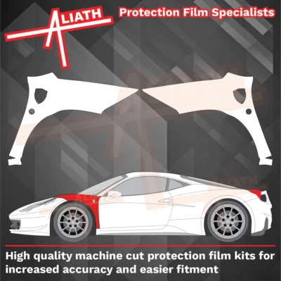 Película de protección de pintura protectora de pintura protectora de astillas de piedra transparente para alerón delantero para Ferrari 458 Italia - Imagen 1 de 3