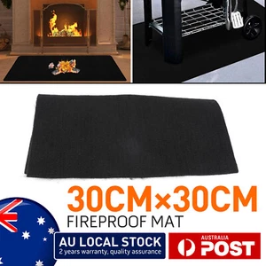 Fireproof Heat Mat Floor Protective Mat Flame-Proof Resistant BBQ 30 x 30 cm NEW - Picture 1 of 17