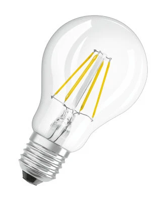 OSRAM Dimmbare Filament LED Lampe mit E27 Sockel, Kaltweiss (4000K), klassische - Bild 1 von 2
