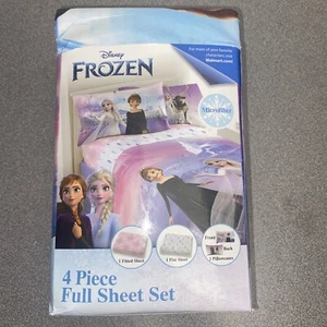 Disney Frozen 4 Piece Full Size Sheet Set Microfiber - Picture 1 of 4