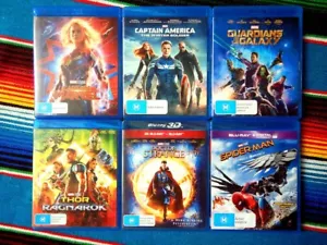 ✺Bundle Lot✺ MARVEL Blu-Ray SPIDER-MAN, CAPTAIN AMERICA, THOR, GUARDIANS GALAXY - Foto 1 di 3