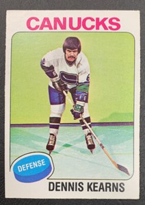 1975-76 O-Pee-Chee Hockey - #188 Dennis Kearns - Vancouver Canucks