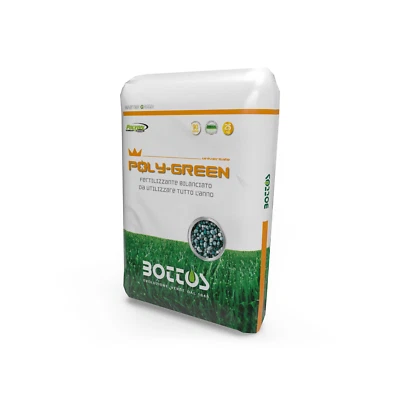 Bottos POLY GREEN 18-8-12 Concime prato cessione controllata UNIVERSALE 25 KG
