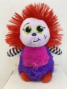 Ganz HairBrains Flora Plush Stuffed Toy Purple Red Pink Black White No Noise - Picture 1 of 5