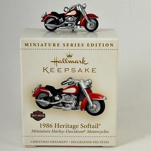 Hallmark Ornament ~ 2006 Mini Harley-Davidson Motorcycles #8 ~ Heritage Softail - Bild 1 von 13