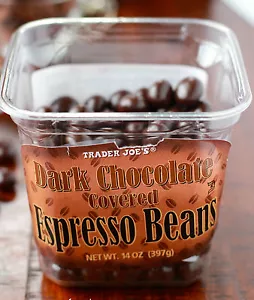 Trader Joe's DARK CHOCOLATE covered ESPRESSO BEANS - Picture 1 of 1