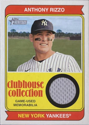 2023 Topps Heritage Clubhouse Collection Relics #CCR-AR Anthony Rizzo NM-MT MEM  - Image 1 of 2
