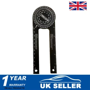 360° Aluminum Angle Finder Miter Saw Protractor Woodworking Measuring Ruler Tool - Picture 1 of 5