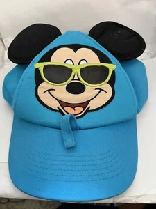 Walt Disney World Kid's Mickey Mouse Hat Cap Snapback Teal Blue - Picture 1 of 3