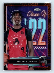 Malik Bowman 2022-23 Topps Chrome Overtime Elite OTE #CO-4 Orange /25 - Bild 1 von 2