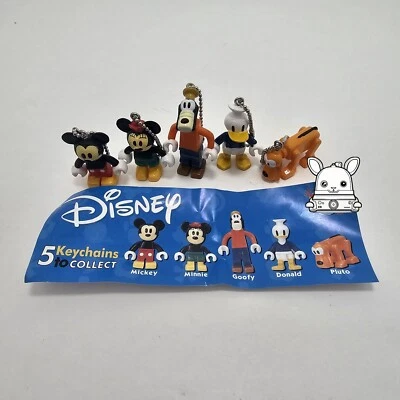 TOMY GACHA VENDING MACHINE DISNEY Mickey Minnie Donald Goofy Pluto Keychains - Image 1 of 2