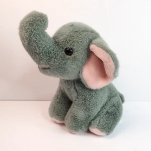 Vintage Squeezems 9 Zoll grauer Elefant Plüsch Fundamental Too 1987 Quietscher funktioniert - Bild 1 von 7