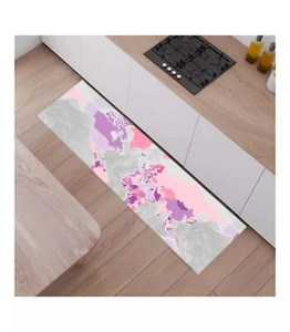 Alfombra Mapa Mundial para La Cocina, PVC Con Impresión Superior Mapas, 150x50 - Imagen 1 de 24