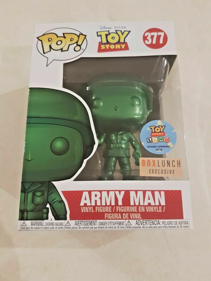 Toy Story: Army Man (METALLIC) Funko Pop Vinyl Figure *NEW* RARE +Protector - Image 1 of 1